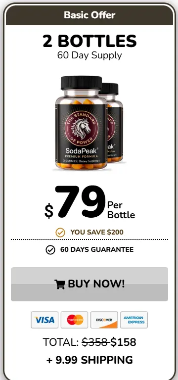 SodaPeak one bottle package