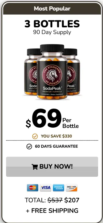 SodaPeak three bottle package