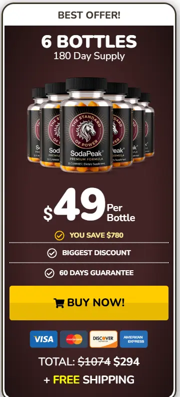 SodaPeak six bottle package